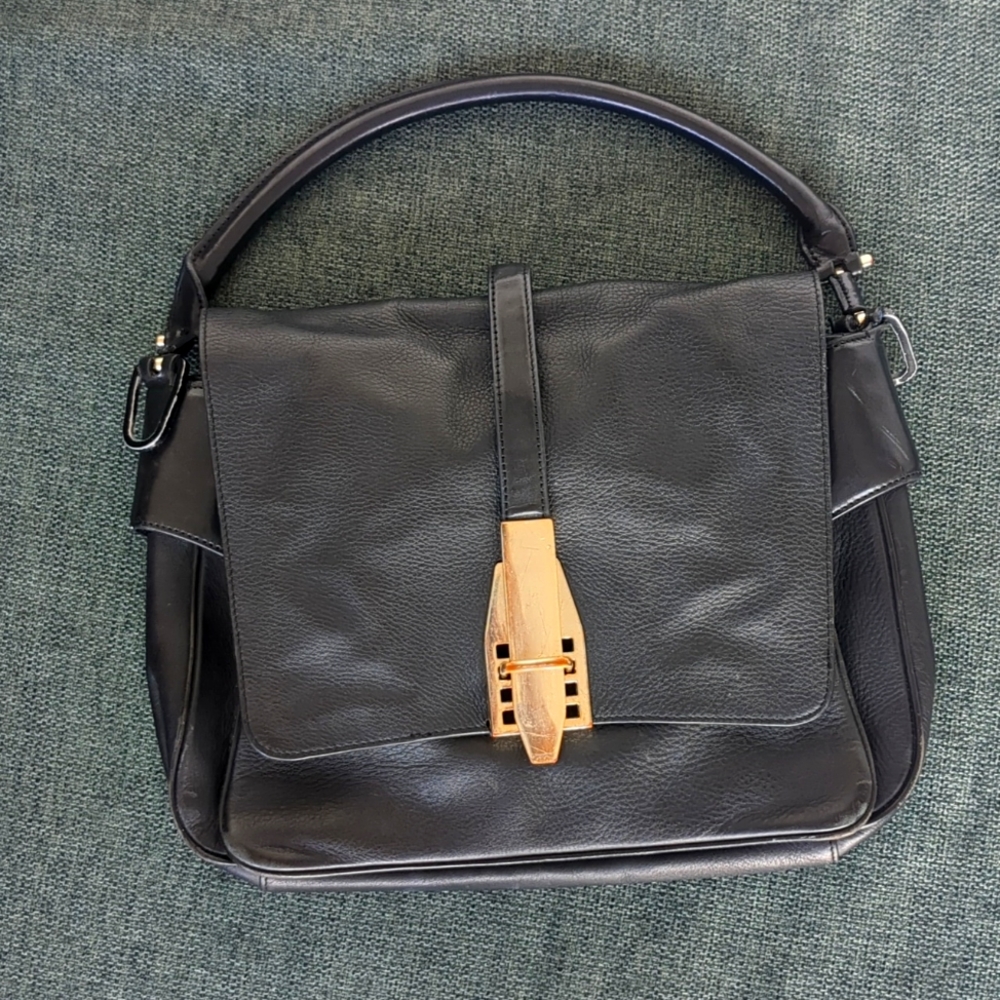 Black Theysken's Theory leather bag